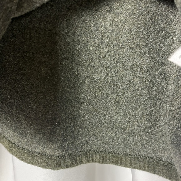 Talbots popover high neck long sleeve casual top Sz SP Army Green - Picture 9 of 9